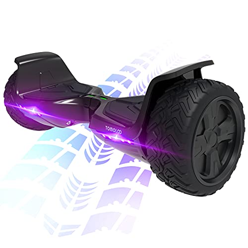 TOMOLOO Hoverboard 8.5 Inch Two-Wheels All Terrain Off Road Hoverboards with APP Control and Bluetooth Music Speaker Self Balancing Scooter and UL 2272 Certified for Kids Adults Gift