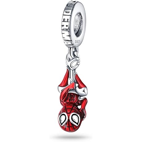 <p>Spiderman Charm Fits Pandora Europe Bracelets, 925 Sterling Silver Pendant Bead for Bracelets & Necklaces</p>