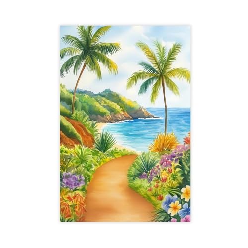 Poster aquarelle La Playuela UTGN pour créer une ambiance de chambre apaisante