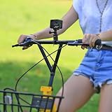 PULUZ Uchwyt na kamerę rowerową kompatybilny z GoPro HERO 13 12 11 10, uniwersalny uchwyt na kierownicę, metalowy stojak/uchwyt do Insta360 X5 X4 X3 / DJI Action Camera akcesoria