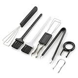 Jetstream 7 Stück Keycap Puller, Tastatur Tasten Entferner Werkzeug Set für Mechanische, Tastaturen Inklusive Tastenkappen, Schalterabzieher, Pinzette, Reinigungsbürsten, für PC Laptop Keycaps