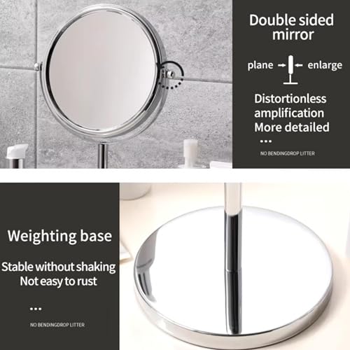 Miroir de courtoisie base antidérapante Noix de Coco bureau - 3