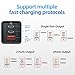 USB C Charger Baseus 65W GaN Charger 3 Ports Foldable USB C Wall Charger, Fast Charger Block for iPhone 13/12 Pro Max/11, iPad Pro, Chrome Book,Samsung S22 S21, MacBook Pro/Air, Laptops, (Black)