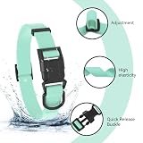 Nimble Wasserdichtes Hundehalsband, leicht zu reinigendes Gummihalsband mit Schnellverschluss, passend für kleine, mittlere oder große Hunde