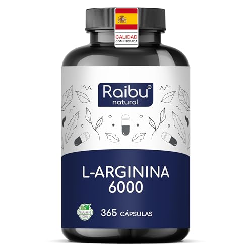 L-Arginina 365 Cápsulas Veganas 6000 mg