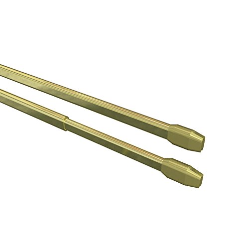 Flair Deco Barras con Ganchos (Ovalado, Extensible 30 - 50 cm (8 Unidades), Metal, latón de Colores, 30 x 1.5 x 0.8 cm, 8 Unidades de Medida Cover