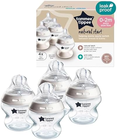 Tommee Tippee Natural Start Baby Bottles, Anti-Colic, 0m+, 5oz