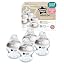 Clear, Pack of 4