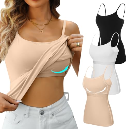 V FOR CITY Camisole for Women Built-in Shelf Bra...