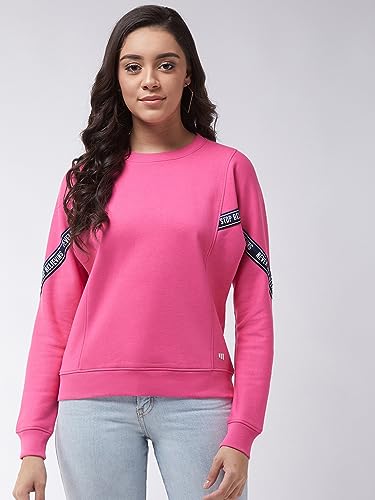 Image of Modeve Women Magenta Printed Sweatshirt for Winter