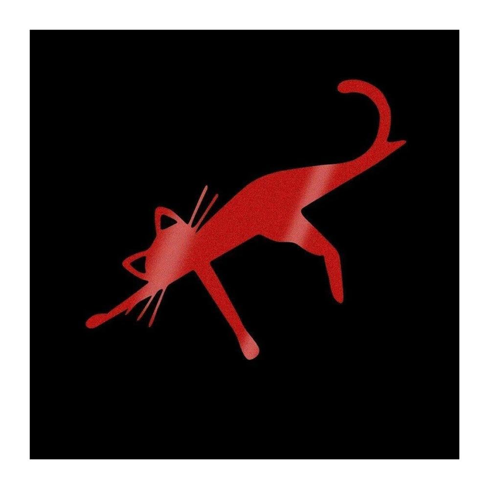 Cat Sticker Reflective Vinyl Decal Waterproof Car Body Windows Windshield Bumper Truck(Reflective Red,3pcs)