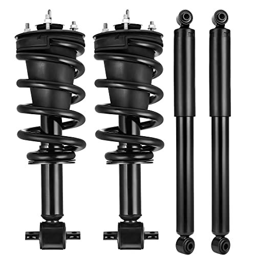 AUTOSAVER88 Front Pair Complete Struts Rear Shocks Assembly Compatible with 2014-2019 Chevrolet Silverado 1500 LD GMC Sierra 1500 LD