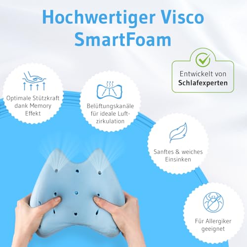 Kniekissen für Seitenschläfer, Orthopädisches Bein-Kissen für eine optimale Schlafhaltung...