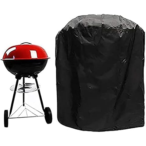 Barbecue Cover, Heavy Duty Kettle BBQ Covers, Large Round Waterproof, Windproof, Anti-UV, Heavy Duty Rip Proof Grill Barbecue Cover with Storage Bag Cover