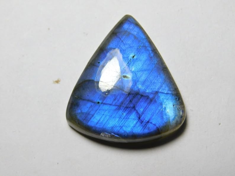 Pierre gemme labradorite pour fabrication de bijoux collier bague 32x29mm