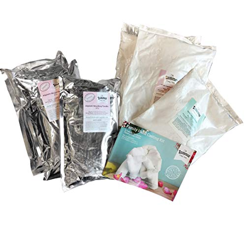 Edinburgh Casting Studio Family Casting Kit Refill - Hand Casting Kit Refill with Alginate Molding Powder and Stone Cast for Family Kit