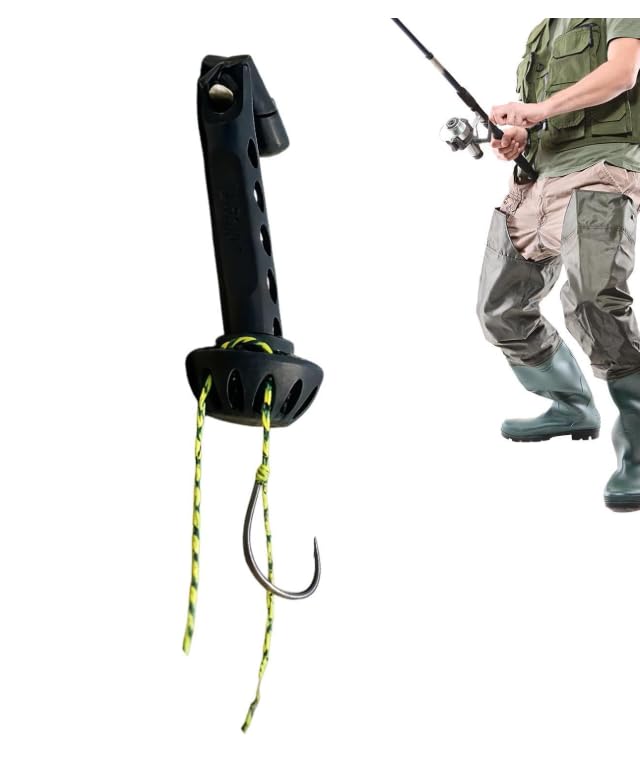 Fly Fishing Magnetic Fly Threader, Fishing Accessory to Easily Rig Small Flies & Tippet on Water, Hands-Free Knot Tying Aid Works with Most Hooks, tippets, and Fly Styles (1pc)