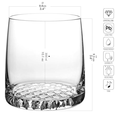 Image of KROSNO Whisky Set Decanter 32.1 oz & 6 x 10.1 oz Glasses, Fjord Collection