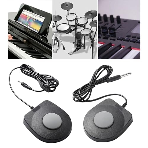 Pédale de sustain électronique ergonomique Pédale de batterie numérique universelle pour tambour, pianos numériques, claviers d'orgue électroniques, accessoires d'instruments de musique – vue 2