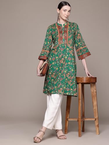 Image of Aarke Ritu Kumar Green Dandelion Kurta