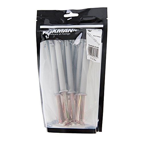 FIXMAN 597339 Rahmenbefestigung, 10 Stück, Gold