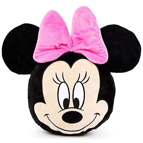 Jay Franco Disney Minnie Mouse, Coussin decoratif - 35cm de Large - 100% Polyster Super Doux