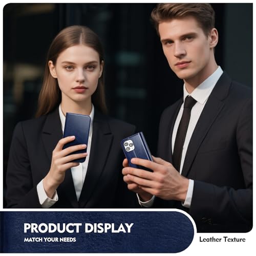 Scutumate for iPhone 15 Pro Wallet Case with Card Holder,Blue by Scutumate - Used condition - Image 4