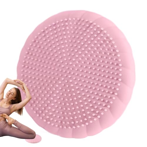 Mwqpgyh Almohadilla de equilibrio inflable, placa de asiento de equilibrio de doble cara, almohadilla de entrenamiento de estabilidad antideslizante, tablas de oscilación de ejercicio con bomba de