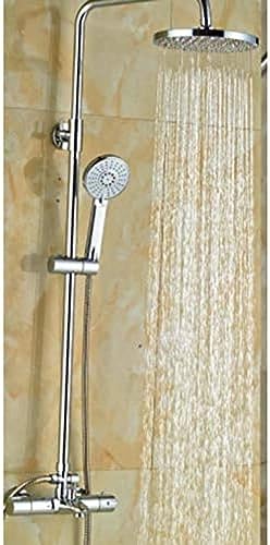 Kit douche effet pluie mural résistant au calcaire avec jet à main
