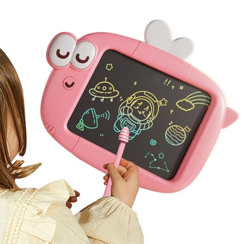 Nudorpn Pizarra de escritura para niños | Pizarra borrable para niños | Juguete educativo portátil reutilizable con pizarra LCD para viajes, garabatos, guardería, escritura, aprendizaje, pintura,