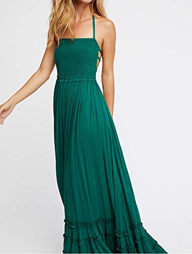 Image of R.Vivimos Womens Summer Boho Sexy Backless Long Dresses