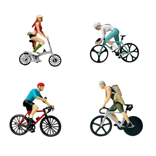 Statue de cyclisme en résine miniature pour déco de table