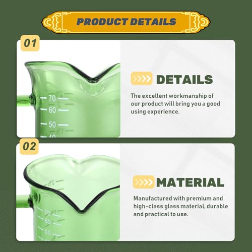 Vaso medidor de vidrio borosilicato 2.48x2.36x2.36 in miniatura 6