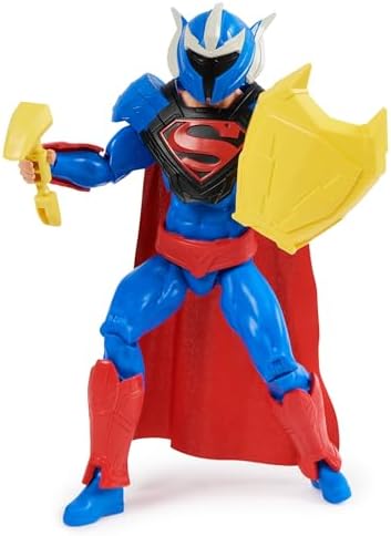 DC Comics Superman Man of Steel Action Figure, 30 cm, Fully Poseable Figure with 9 Pieces of Equipment for Exciting Role Play, Toy for Children from 4 Years