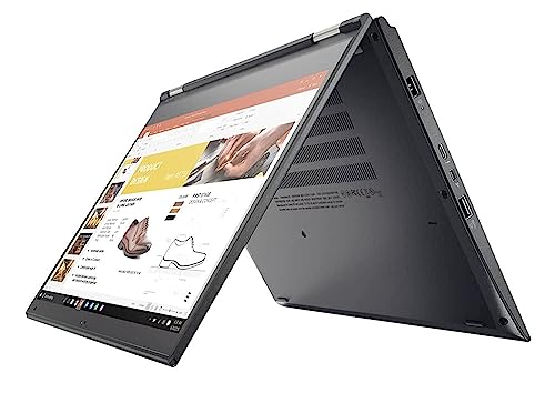 Image of (Refurbished) Lenovo Yoga 370 7th Gen Core i5 Laptop, 8 GB RAM, 512GB SSD , 13.3 inch IPS FULL HD TOUCHSCREEN, Windows 11 (Upgraded), MS Office, Covertible Laptop (360), black