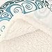 Sleepwish Sea Turtle Fleece Throw Blanket for Kids Soft Plush Aqua Blue Tortoise Sherpa Blanket for Couch Sofa Ocean Beach Themed Gift for Turtle Lovers, Throw (50