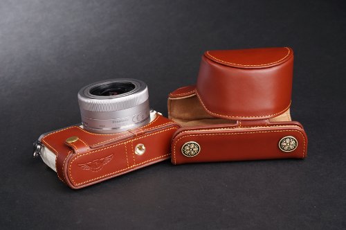 Étui TP en cuir véritable pour Panasonic GM1 avec ouverture rapide - 4