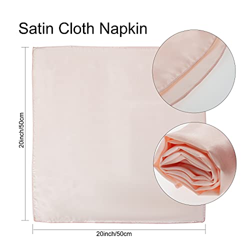 Rose Gold Cloth Napkin Set Of 12,Polyester Table Napkins Cloth Washable, Soft Reusable Napkin For Everyday Use Dining Table,Restaurant,Wedding, Thanksgiving And Christmas(20" X 20") … #TOP2