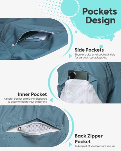 Image of maamgic Mens Running Shorts with Compression Liner 5 inch Quick Dry Workout Shorts Anti-Chafe Gym Shorts 2 in 1 Athletic Shorts