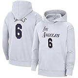 Outerstuff NBA Boys Youth 8-20 Official Player Name & Number City Edition Pullover Hoodie Sweatshirt (as1, alpha, m, regular, LeBron James Los Angeles Lakers)