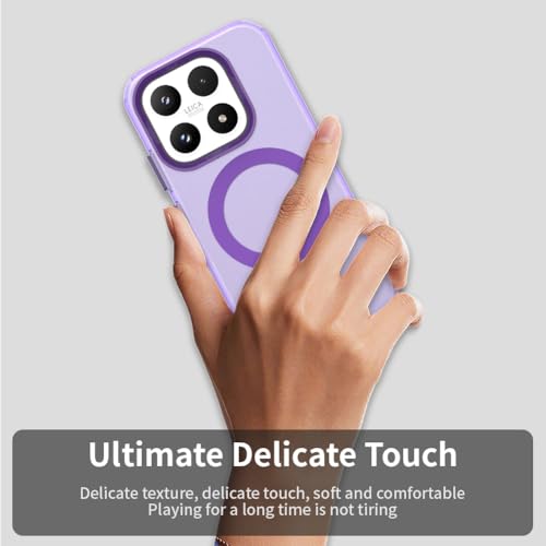 Image of for Xiaomi 17 Case Magnetic Case Anti Drop Hybrid Phone Back Cover - Purple