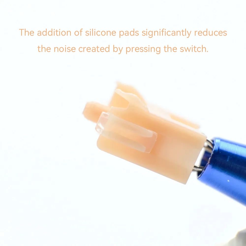 Outemu, interruttore tattile silenzioso a 5 pin, giallo crema Pro V2, interruttore tattile silenzioso pre-lubrificato per tastiera meccanica personalizzata (70 pezzi)