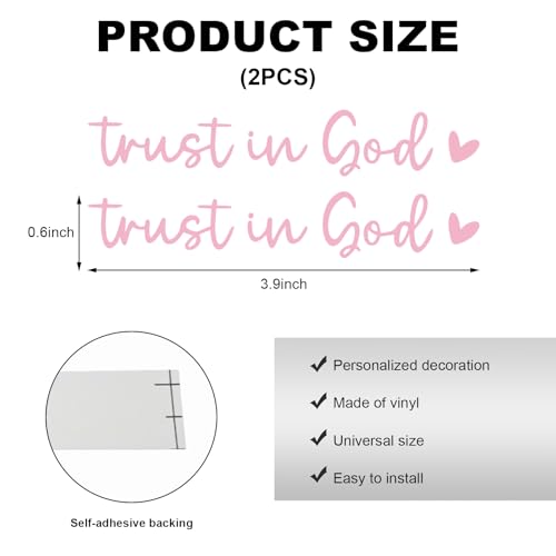 DXNQ Trust in God Mirror Decal