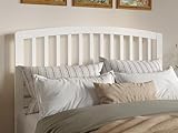 AFI Richmond Queen Size Headboard with Attachable Charger in White
