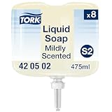 Tork milde mini vloeibare zeep - 420502 - Huidvriendelijke, universele zeep voor S2 dispensersystemen - Premium kwaliteit, frisse geur, 1 x 475 ml
