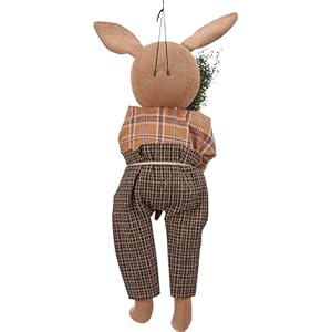 Primitives by kathy collectible doll spring rabbit  urban country home decor
