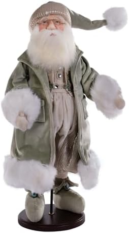 Vickerman 17" Jewel-Tide Greetings Collection Santa Doll with Stand image 5