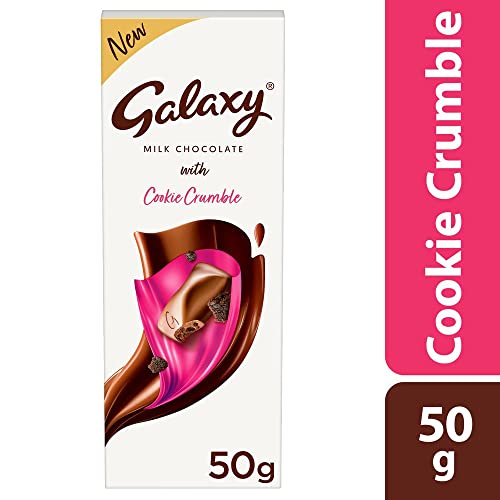 Image of Galaxy Milk Chocolate With Cookie Crumble, 50Gram, Brown
