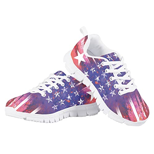 POLERO American Flag Kids Shoes Preschool Running Shoes Casual Outdoor Sports Sneakers4