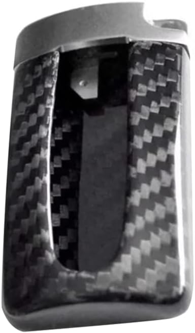 Car Key Fob Protective Cover Case In Real Carbon Fiber Compatible with Nissan GTR Infiniti U-Shaped Design Shell Bag Silver